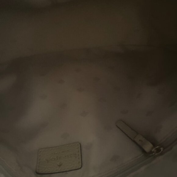 Kate Spade Cobble Hill Finley Cream Hobo Purse Shoulder Bag Soft Pebbled Leather - Picture 7 of 9